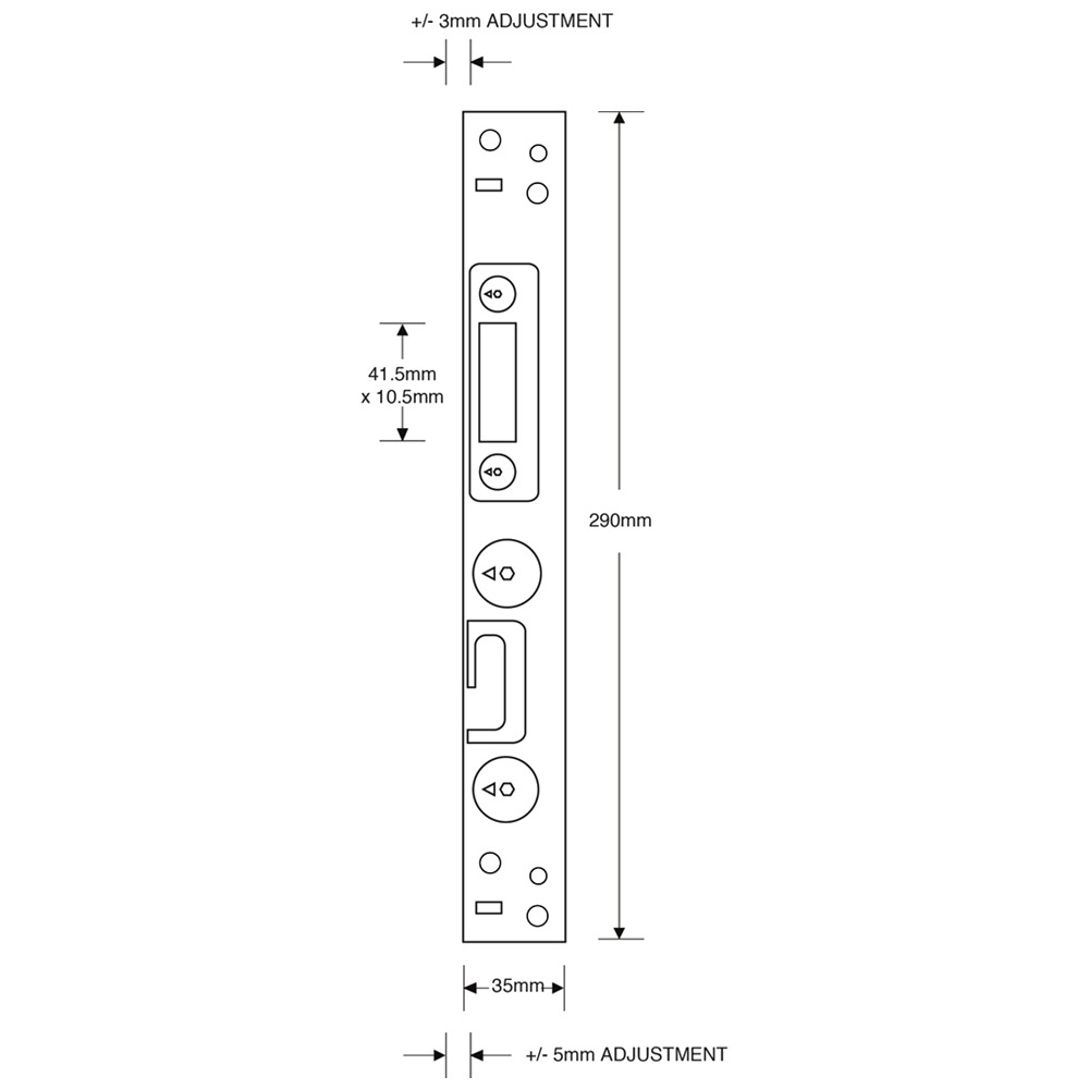 ASEC Modular Repair Lock Keep - Roller & Hook