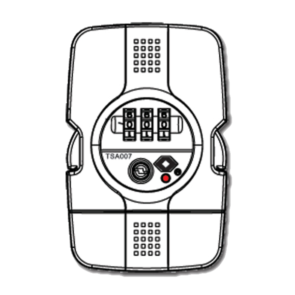 ASEC TSA Combination Luggage Belt Lock