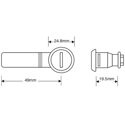 ASEC Horseshoe Clip Cranked Cam Camlock To Suit Garron Lockers