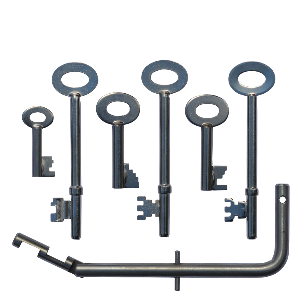 ASEC FB Key Set with 6 Keys including Firemans Drop Key