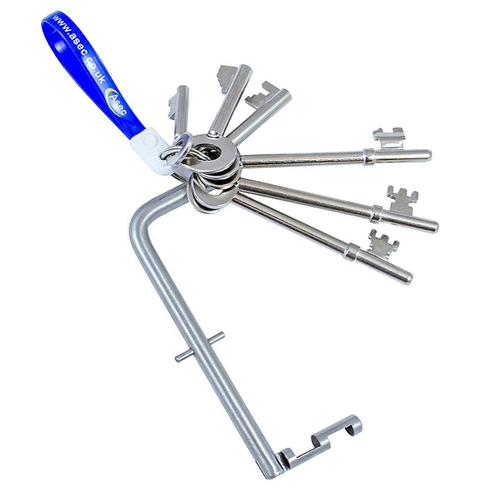 ASEC FB Key Set with 6 Keys including Firemans Drop Key