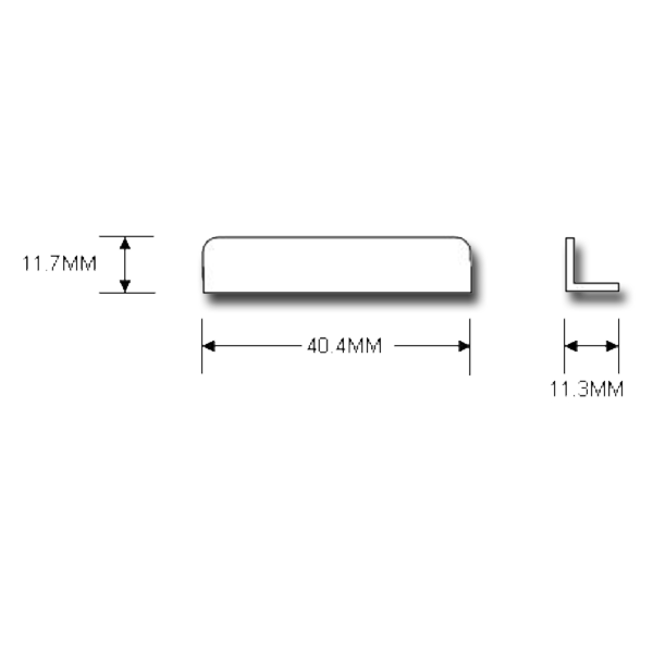 ASEC Furniture Lock Strike Plate
