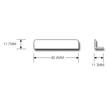 ASEC Furniture Lock Strike Plate