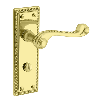 ASEC URBAN Classic Georgian Bathroom Lever on Plate Door Furniture