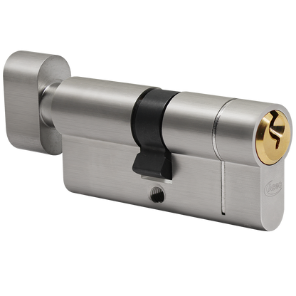 ASEC Vital 6 Pin Key & Turn Euro Dual Finish Snap Resistant Cylinder