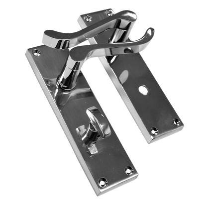 ASEC Vital Victorian Plate Mounted Scroll Lever Furniture
