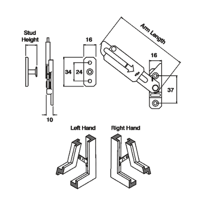 ASEC Concealed Locking Window Restrictor Kit