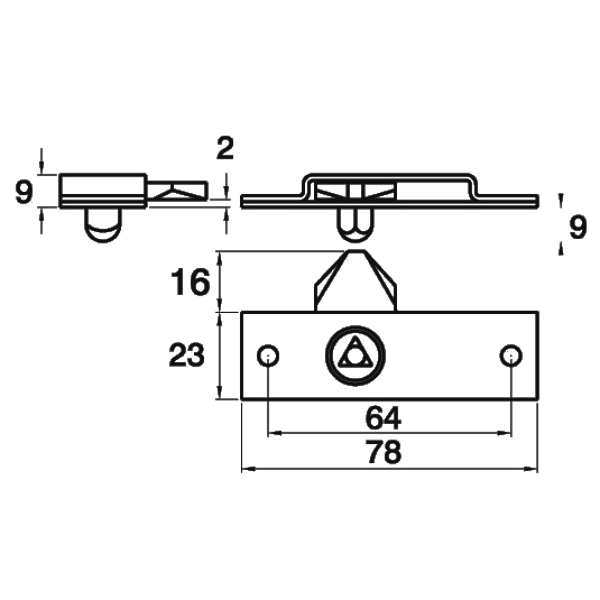ASEC Standard Budget Rim Lock