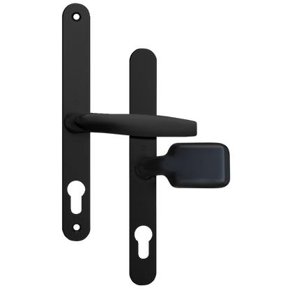 ASEC 68mm Lever Pad UPVC Door Furniture With Snib