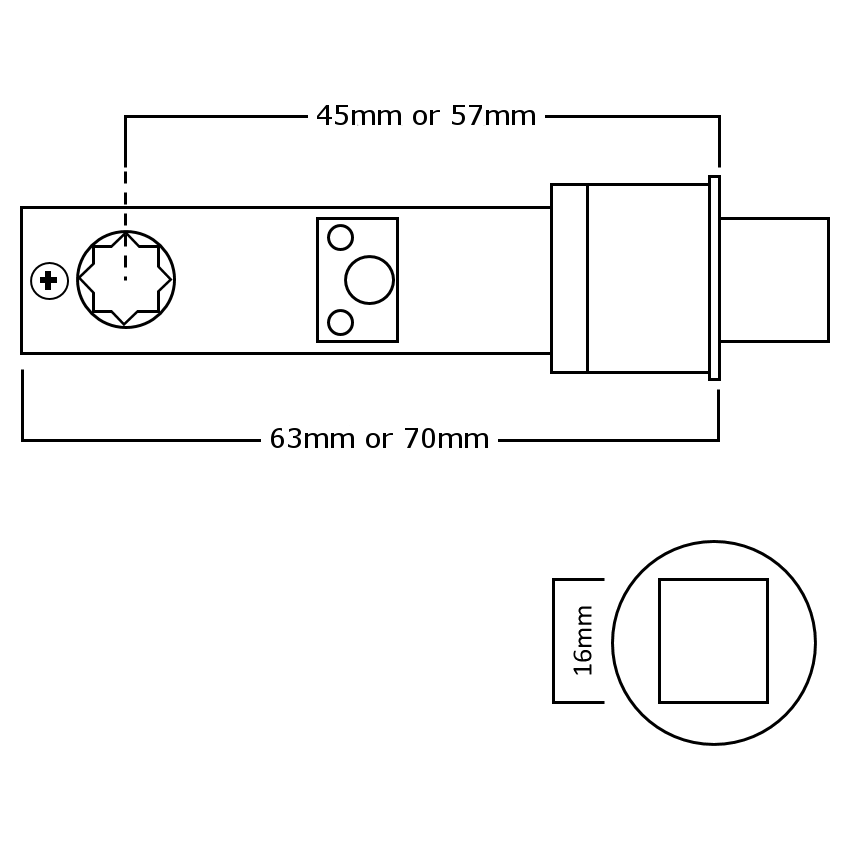 ASEC URBAN Easy Deadbolt