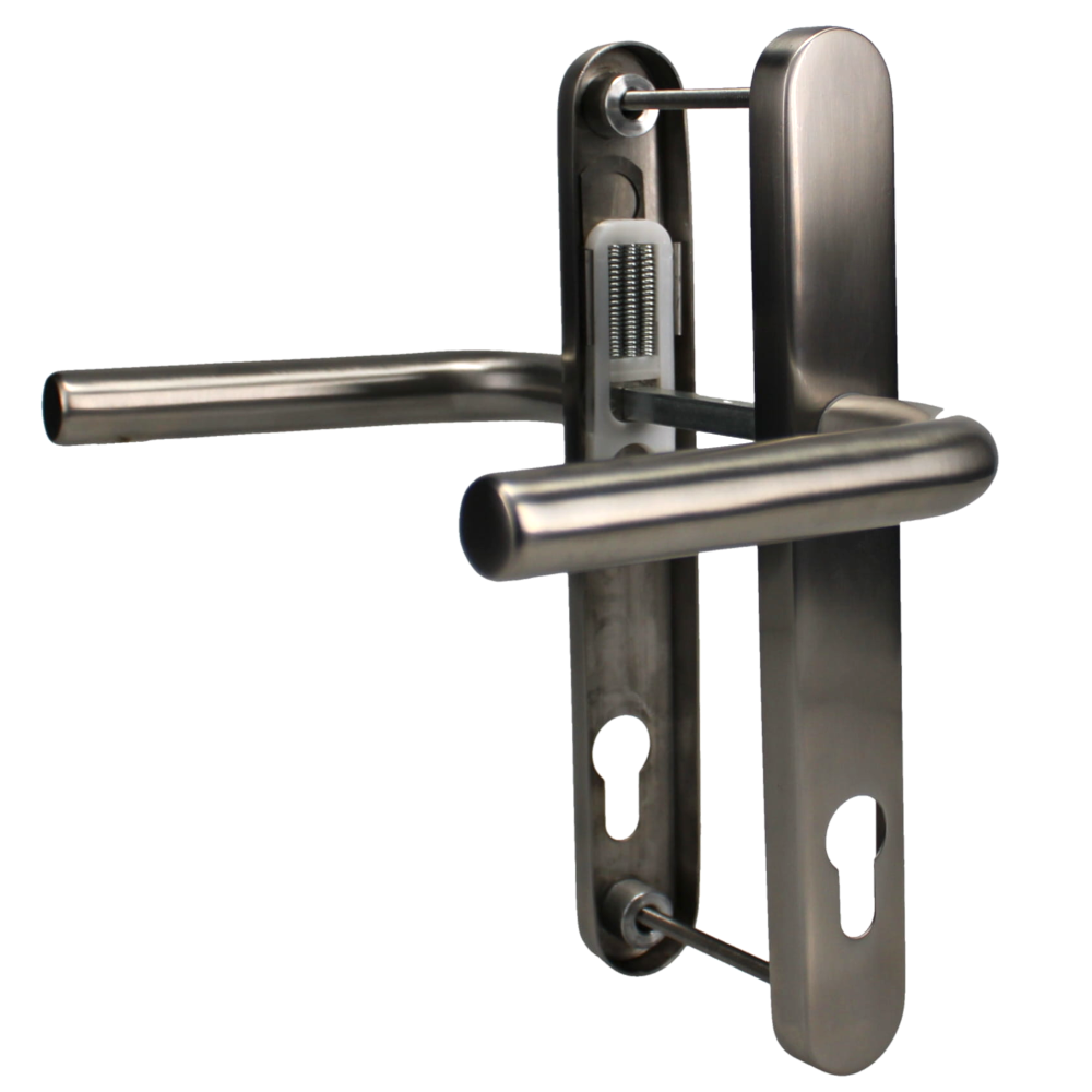 ASEC 92 Lever/Lever UPVC Furniture - 242mm Backplate