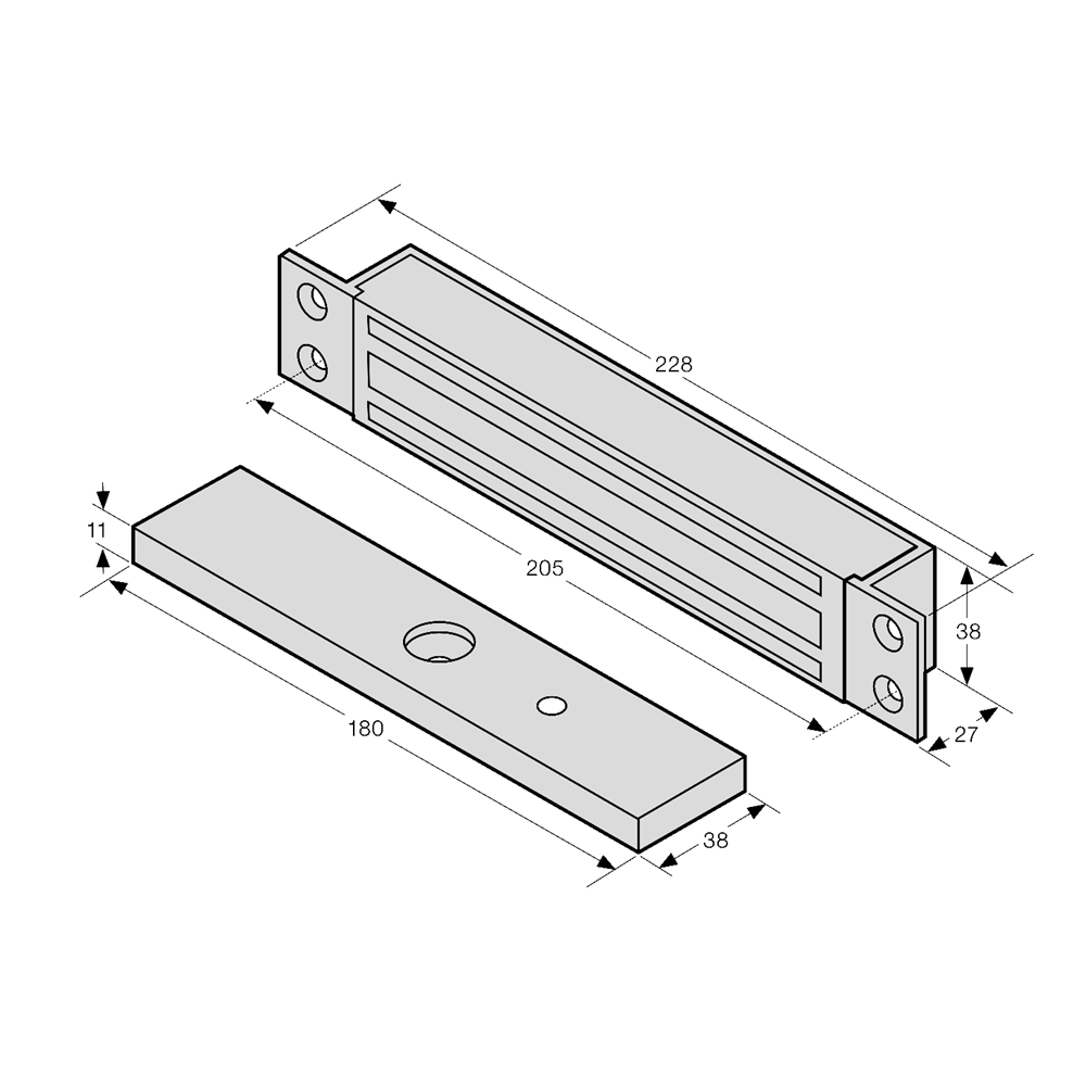 ASEC Mini Mortice Magnet