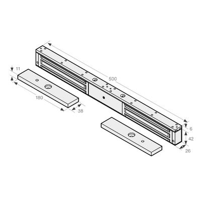 ASEC Slim Line Double Magnet