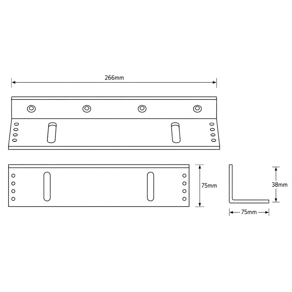 ASEC L Bracket To Suit Standard Magnets