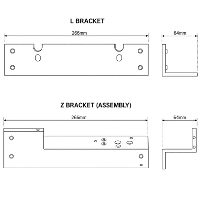 ASEC Z&L Bracket Z&L To Suit Standard Magnets