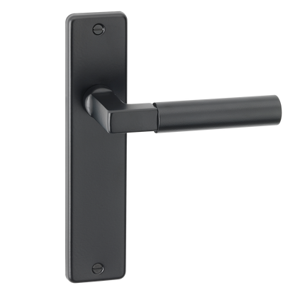 ASEC URBAN San Diego Lever on Plate Latch Door Furniture Ebony