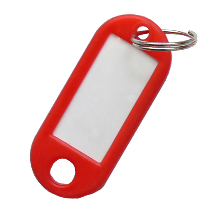 ASEC Key Name Tags With Split Rings Counter Display Box