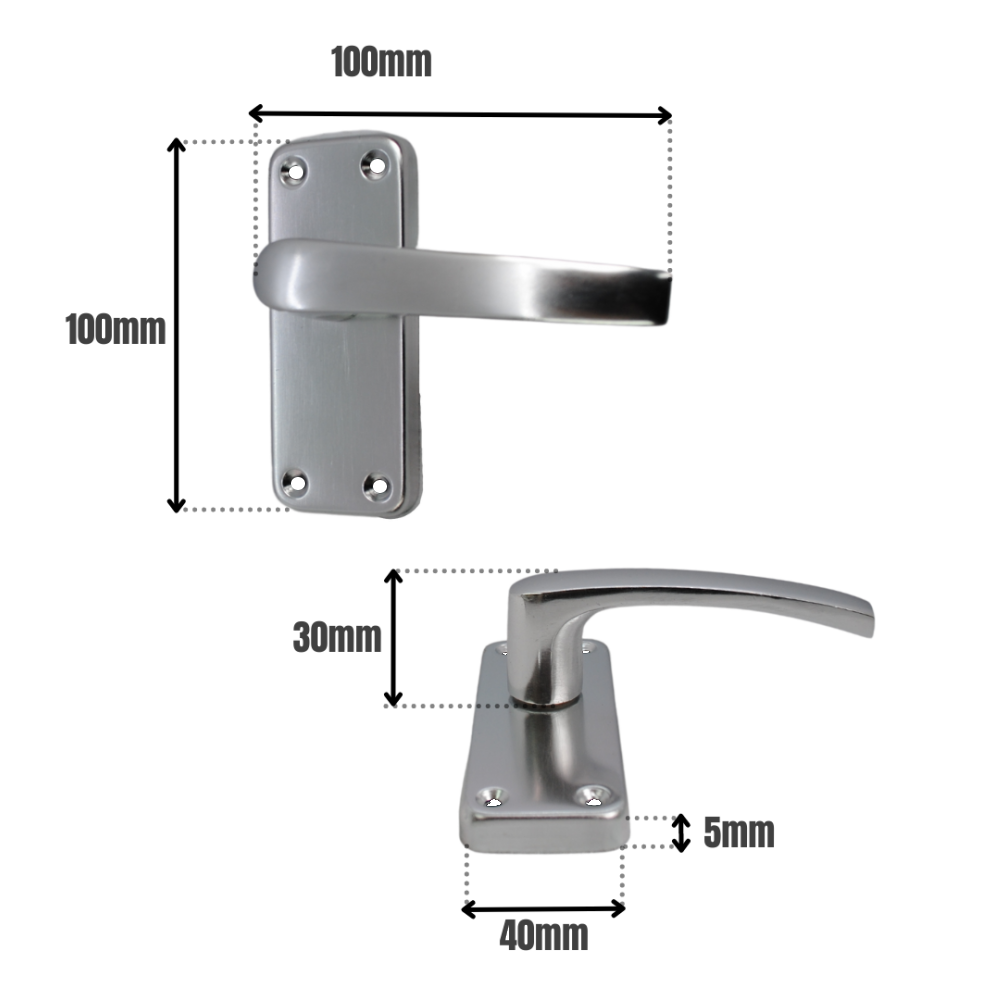 ASEC Stafford Plate Furniture Lever Latch Handle