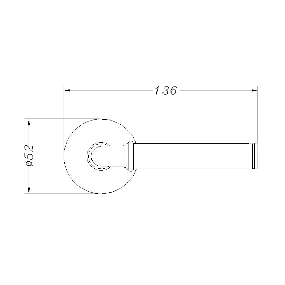 ASEC URBAN San Diego Lever On Round Rose Door Furniture Ebony