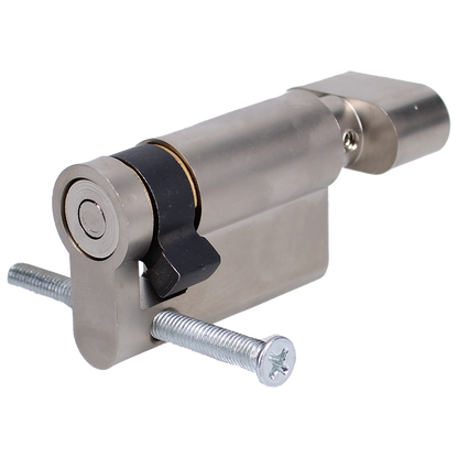 ASEC VITAL Blind Thumbturn Half Euro Dual Finish Cylinder With Adjustable Cam