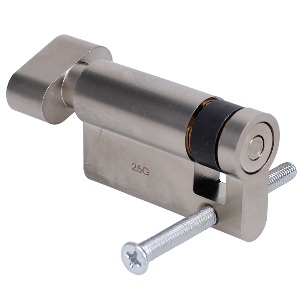 ASEC VITAL Blind Thumbturn Half Euro Dual Finish Cylinder With Adjustable Cam
