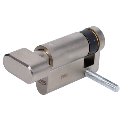 ASEC VITAL Blind Thumbturn Half Euro Dual Finish Cylinder With Adjustable Cam