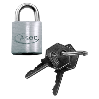 ASEC KA Open Shackle Chrome Finish Padlock