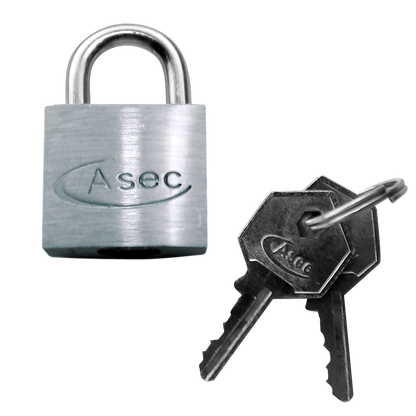 ASEC KA Open Shackle Chrome Finish Padlock