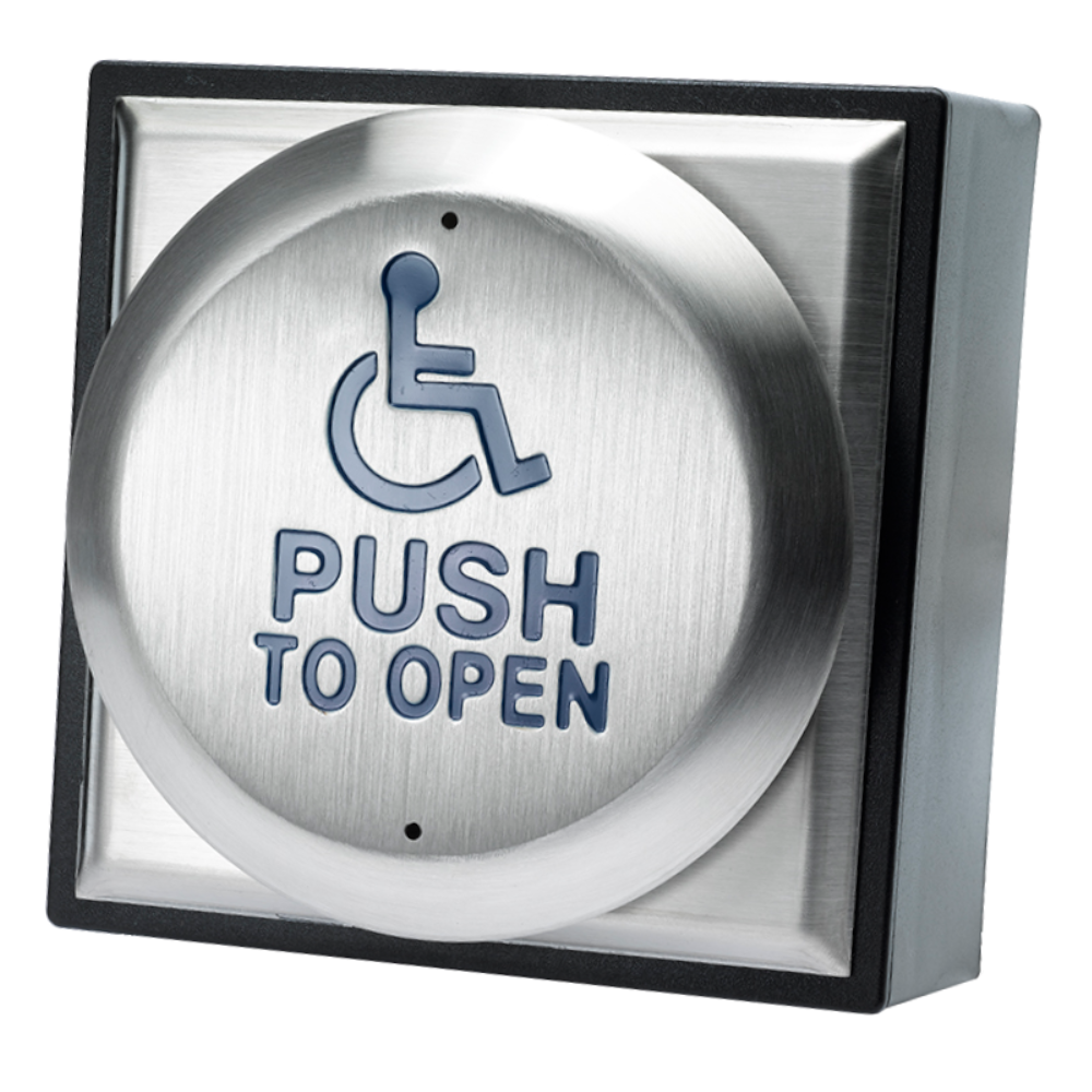 ASEC Wireless Exit Button Large Surface Disabled Logo