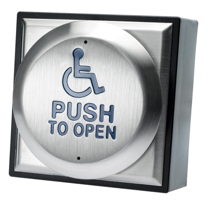 ASEC Wireless Exit Button Large Surface Disabled Logo