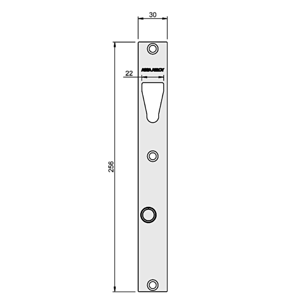 ASSA ABLOY ES8100 V-Lock Strike Plate With Magnet