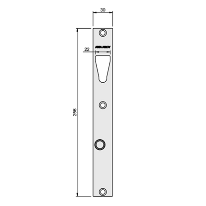 ASSA ABLOY ES8100 V-Lock Strike Plate With Magnet