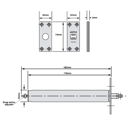 ASTRA DOOR AST1000 Concealed Door Closer