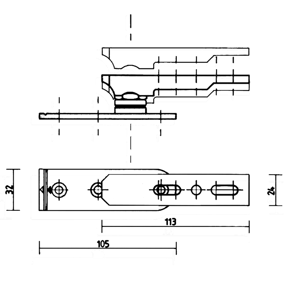 AXIM Universal Bottom Pivot Assembly 8800 Series
