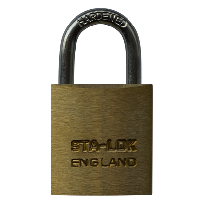 B&G STA-LOCK C Series Brass Open Shackle Padlock - Steel Shackle