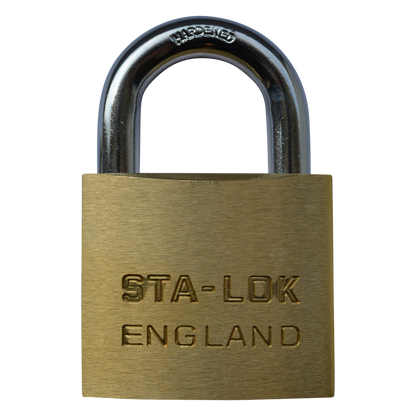 B&G STA-LOCK C Series Brass Open Shackle Padlock - Steel Shackle