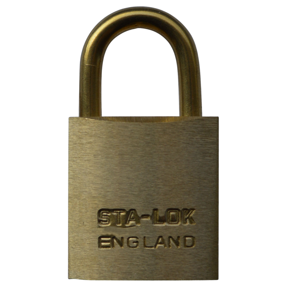 B&G STA-LOCK C Series Brass Open Shackle Padlock - Brass Shackle