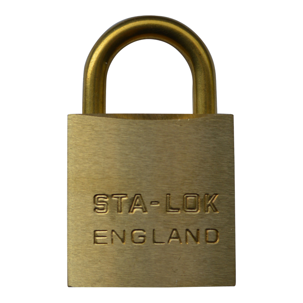 B&G STA-LOCK C Series Brass Open Shackle Padlock - Brass Shackle