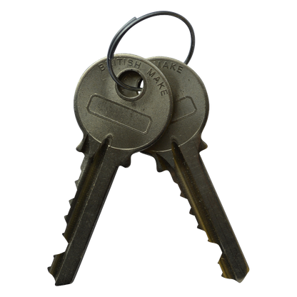 B&G Warded Brass Open Shackle Padlock - Steel Shackle