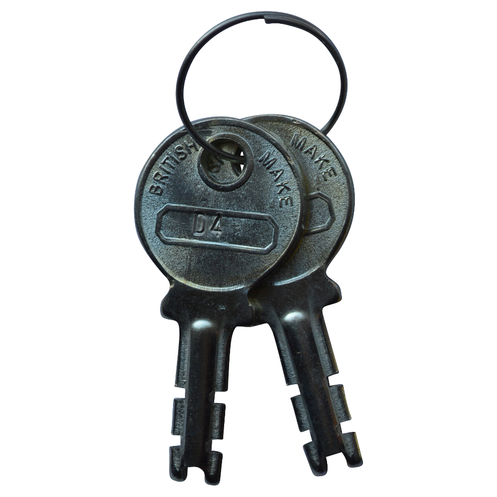 B&G Warded Brass Open Shackle Padlock - Steel Shackle