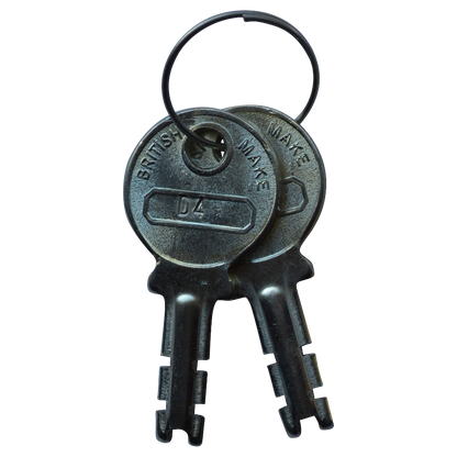 B&G Warded Brass Open Shackle Padlock - Steel Shackle