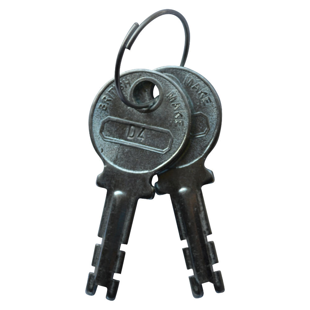 B&G Warded Brass Open Shackle Padlock - Brass Shackle