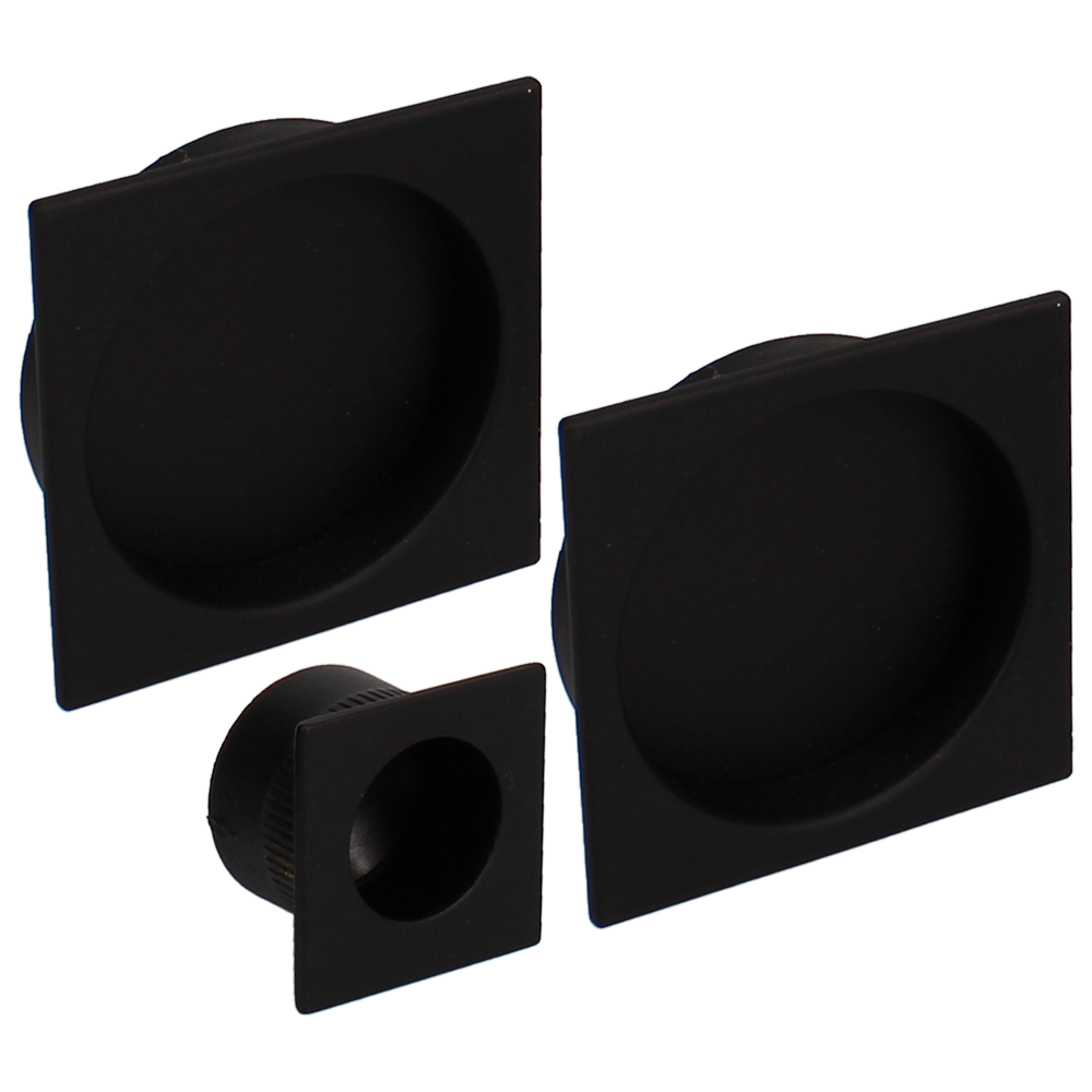 BONAITI SERRATURE Classic Sliding Door Handle Square BQD Blind Finger Pull Set