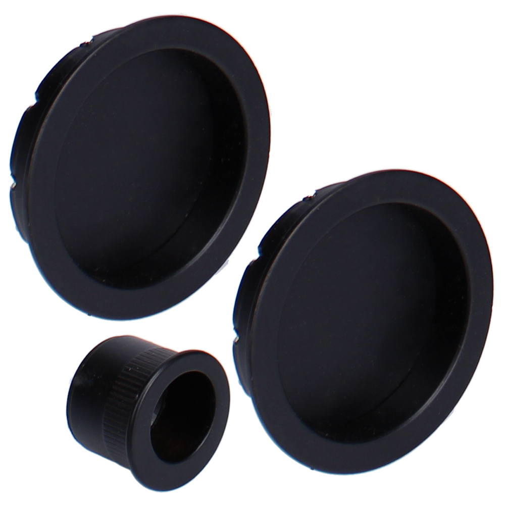 BONAITI SERRATURE Classic Sliding Door Handle Round B7D Blind Finger Pull Set