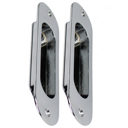 BONAITI SERRATURE Classic Sliding Door Handle Pull MOS Oval Blind Pair