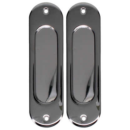 BONAITI SERRATURE Classic Sliding Door Handle Pull MOS Oval Blind Pair