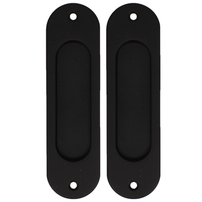 BONAITI SERRATURE Classic Sliding Door Handle Pull MOS Oval Blind Pair
