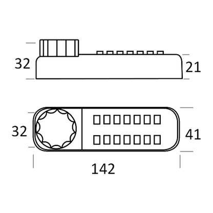 BORG LOCKS BL2615 Marine Grade Pro Digital Horizontal Rim Deadbolt Lock
