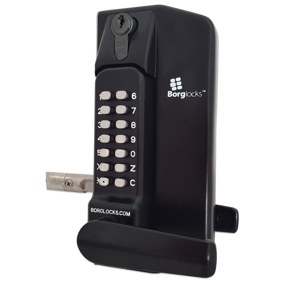 BORG LOCKS BL3400 ECP Lever Operated Marine Grade Metal Gate Single Digital Lock