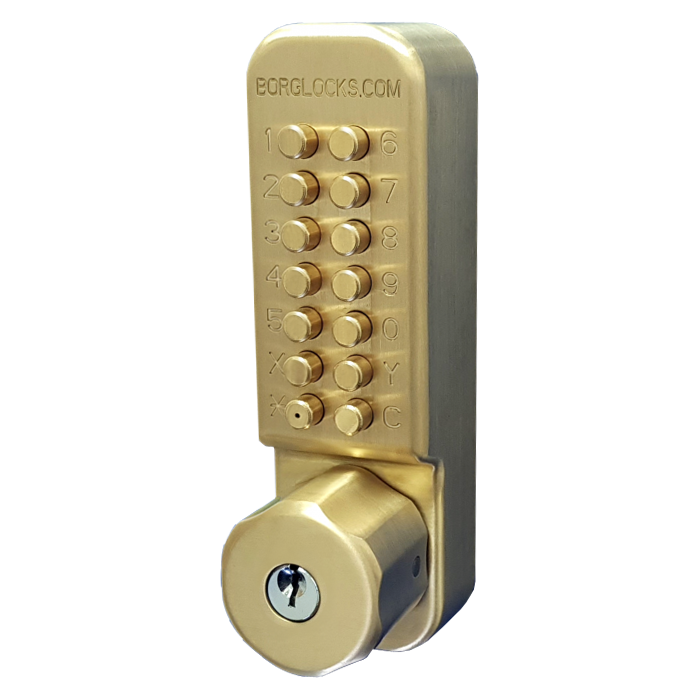 BORG LOCKS BL2701 Cu-Shield ECP Antimicrobial Easicode Pro Digital Lock With Key Override